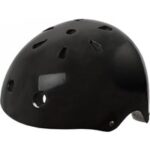 Glänzender schwarzer Ventura Freestyle BMX und Skate Helm Größe M (54-58 cm)