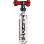 Lezyne CO2 Pumpe Kontroll Drive CNC Rot Glänzend 16g - Hochwertiger Aluminium Emitter