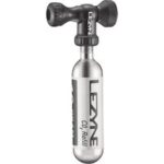 Lezyne CO2 Pumpe Kontroll Drive CNC Schwarz 25g - Präzisionsauslass für Presta und Schrader