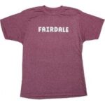 Fairdale Outline T-Shirt Bordeaux - 100% Baumwolle