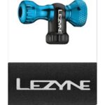 Lezyne CO2 Pumpe Kopf Kontroll Drive CNC Aluminium Blau für Schrader und Presta