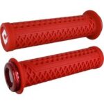 ODI Vans V2.1 Lock-On Griffe Rot mit passenden Klemmen 135mm für BMX und MTB