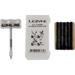 Lezyne Classic Tubeless Kit aus Aluminium Silber mit 5 Stopfen