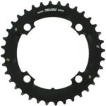 MTB Kettenblatt 36T 104mm 10V aus mattem Schwarz-Aluminium