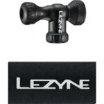 Lezyne CO2 Pumpe CNC Drive Schwarz - Kompatibel mit Schrader und Presta Ventilen