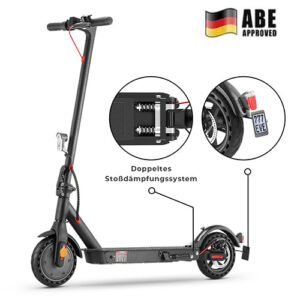 E9 Aufgerüstet E-Scooter Mit Straßenzulassung Mit Doppelfederung (ABE eKFV) – Bild 2